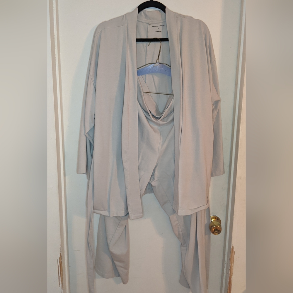 Universal Standard Size (10/12) Alison Kimono Pajama Wrap Robe and Pants Set